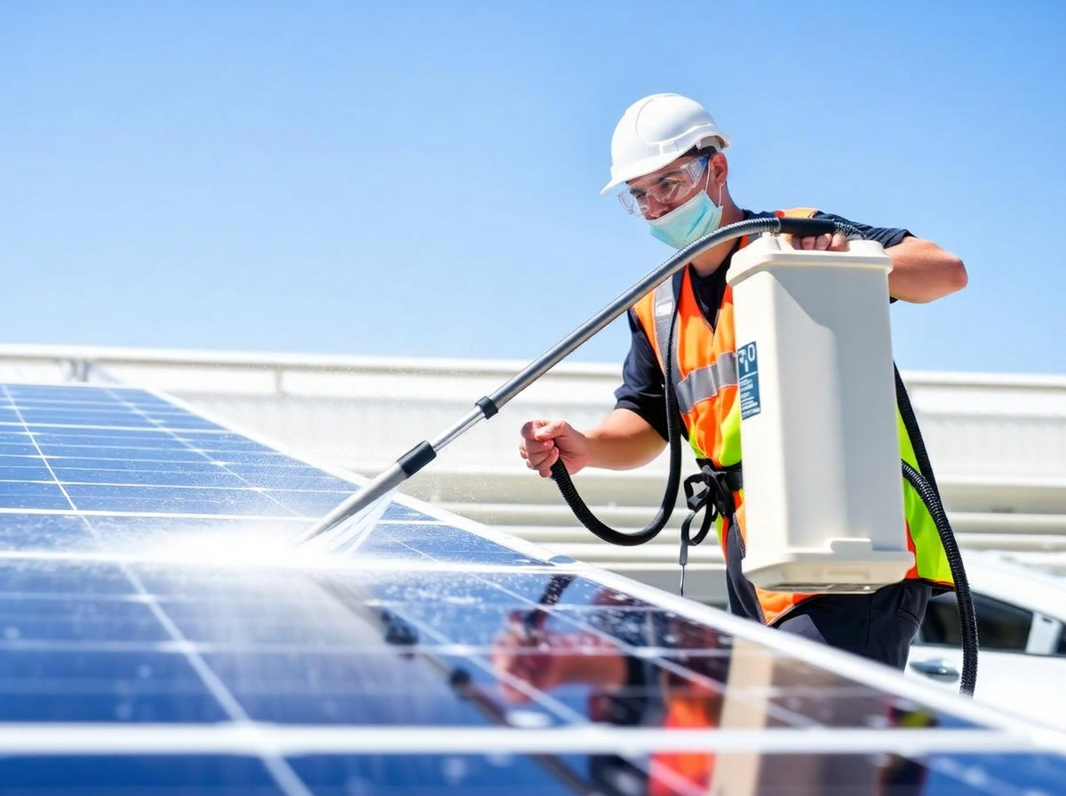 Lavagem de Painéis Solares